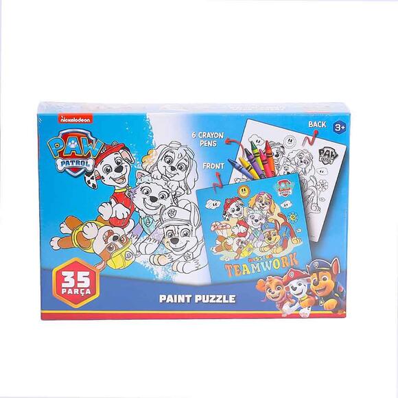 Paw Patrol Boyamalı Çocuk Puzzle PW7930