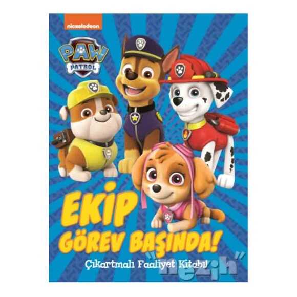Paw Patrol Ekip Görev Başında Çıkartmalı Faaliyet Kitabı