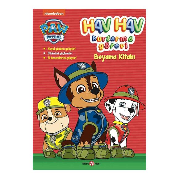 Paw Patrol Hav Hav Kurtarma Görevi Boyama Kitabı