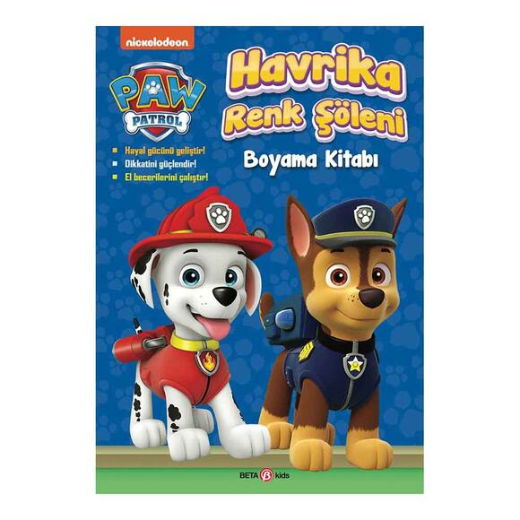 Paw Patrol Havrika Renk Şöleni Boyama Kitabı