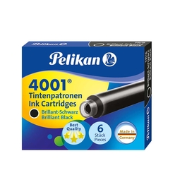 Pelikan Kartuş Serisi TP6X Dolma Kalem Kartuşu Siyah - Thumbnail