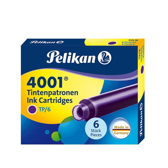 Pelikan Kartuş Serisi TP6X Dolma Kalem Kartuşu Mor