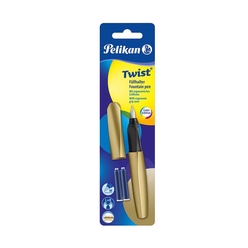 Pelikan P457 Twist Gold Dolma Kalem Blisterli - Thumbnail