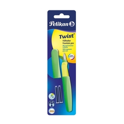 Pelikan P457 Twist Neon Green Dolma Kalem Blisterli - Thumbnail