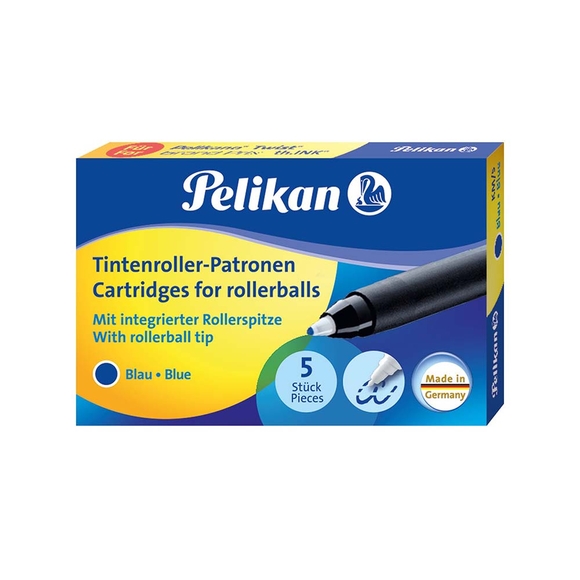 Pelikan Twist Grand Prix 5li Paket Roller Refil Mavi