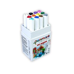 Penmark Art Marker Çift Uçlu Kalem 12’li Set HS-9000-12 - Thumbnail