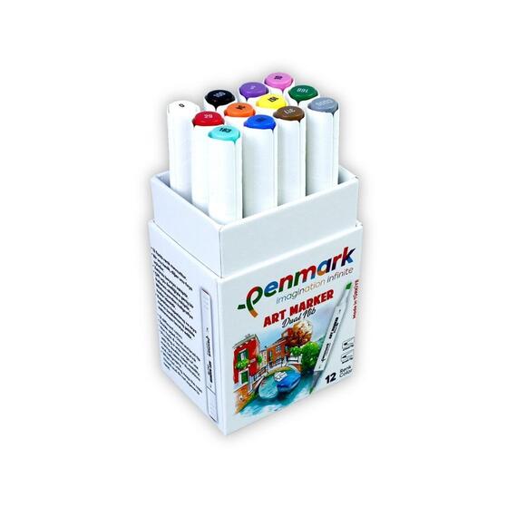 Penmark Art Marker Çift Uçlu Kalem 12’li Set HS-9000-12