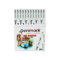 Penmark Çift Uçlu Art Markör 24’lü Set - Thumbnail
