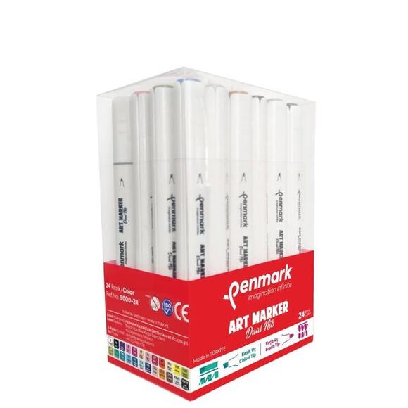 Penmark Çift Uçlu Art Markör 24’lü Set