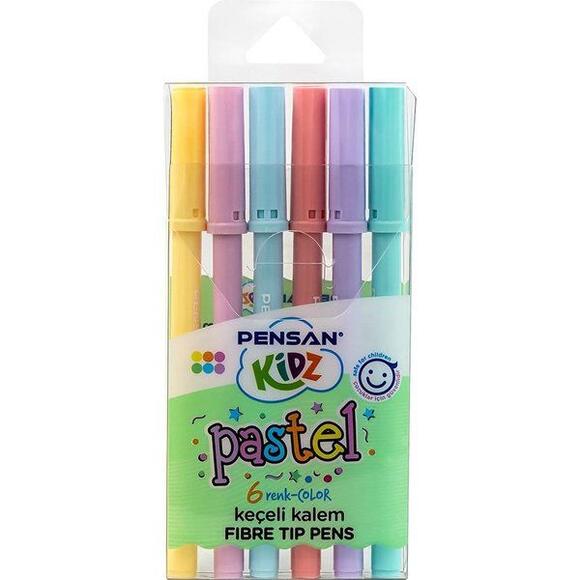 Pensan Kidz Pastel Keçeli Kalem 6 Renk 99090