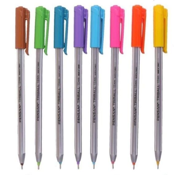 Pensan Triball Tükenmez Kalem 8Li Renk 01003