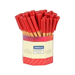 Pensan - Pensan Tükenmez Kalem Ofispen 60Lı Kutu Kırmızı 1010