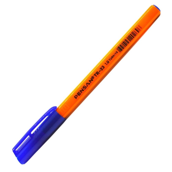 Pensan Tükenmez Kalem Üçgen Mavi Tr-23