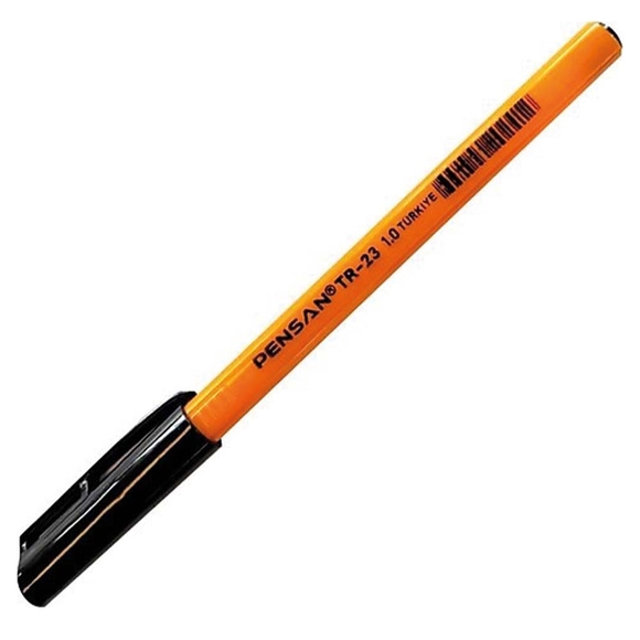 Pensan Tükenmez Kalem Üçgen Siyah Tr-23