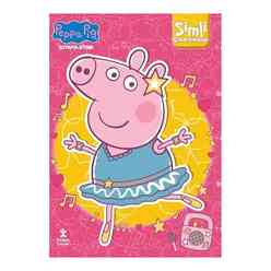 Peppa Pig Boyama Kitabı - Simli Çıkartmalar - Thumbnail