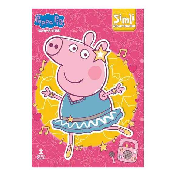 Peppa Pig Boyama Kitabı - Simli Çıkartmalar
