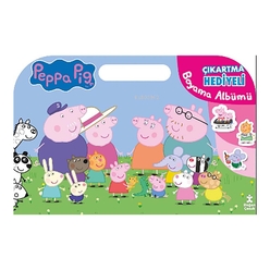 Peppa Pig Çıkartma Hediyeli Boyama Albümü - Thumbnail