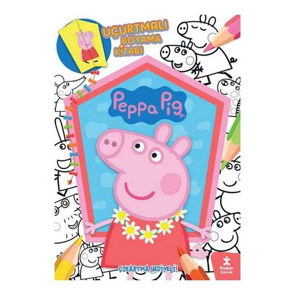 Peppa Pig - Uçurtmalı Boyama Kitabı - Çıkartma Hediyeli!