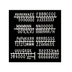 Petrix Harfli Ahşap Yazı Panosu Letter Board PD84423 - Thumbnail