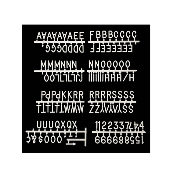 Petrix Harfli Ahşap Yazı Panosu Letter Board PD84423