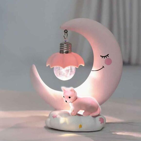 Petrix Kedi Figürlü Ay Gece Lambası Aydınlatma 34605A