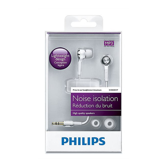 Philips Gürültü Önleyici Kulakiçi Kulaklık Beyaz SHE8500WT/10