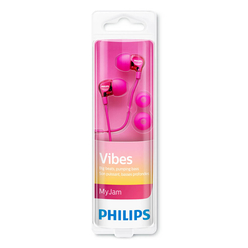 Philips Kulakiçi Kulaklık Metalik Pembe SHE3700PK/00 - Thumbnail