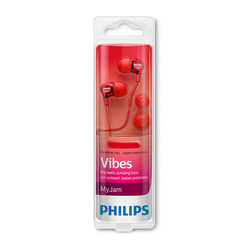 Philips Mikrofonlu Kulaklık Kırmızı SHE3705RD/00 - Thumbnail