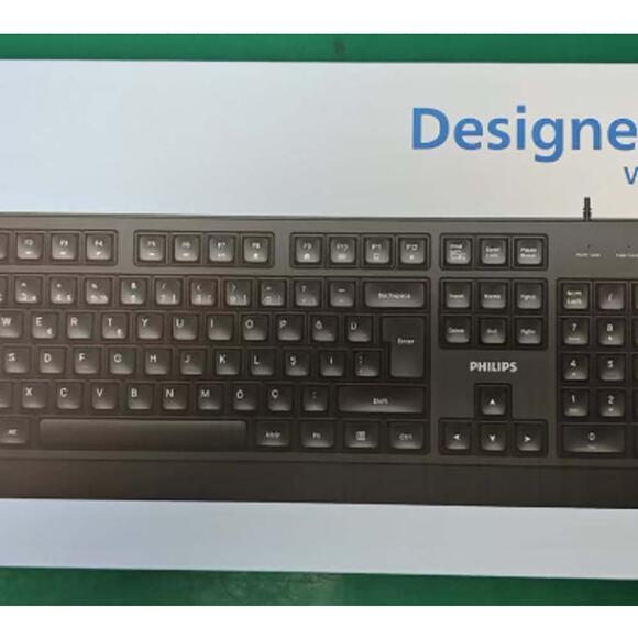 Philips Usb Klavye Türkçe Q Kablolu Siyah BK247