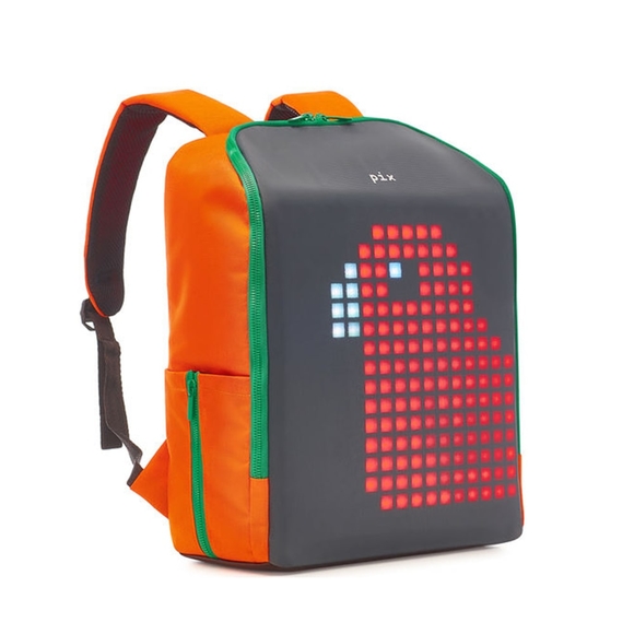 Pix Led Ekranlı Akıllı Mini Sırt Çantası Turuncu 819589