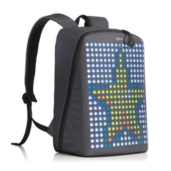 Pix - Pix Led Ekranlı Akıllı Sırt Çantası Gri 819510