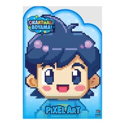 İthaki Yayınları - Pixel Art Zamanı - Çıkartmalı Boyama Kitabı