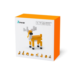 Pixio Orange Animals Manyetik Blok 30101 - Thumbnail