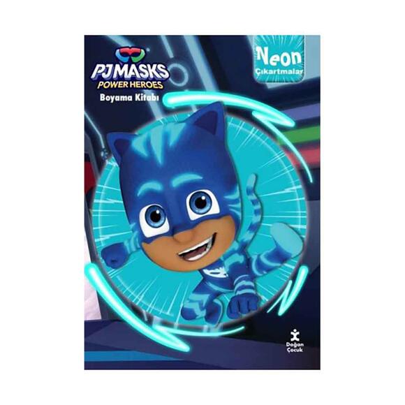 Pjmasks Neon Çıkartmalı Boyama Kitabı