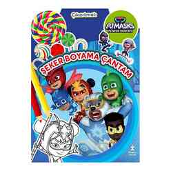 Pjmasks Power Heroes - Şeker Boyama Çantam - Çıkartmalı - Thumbnail