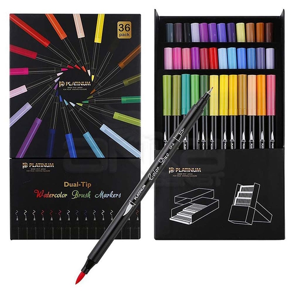 Platinum CFA Özel Kutulu Çift Taraflı 36LI Fırça Kalem