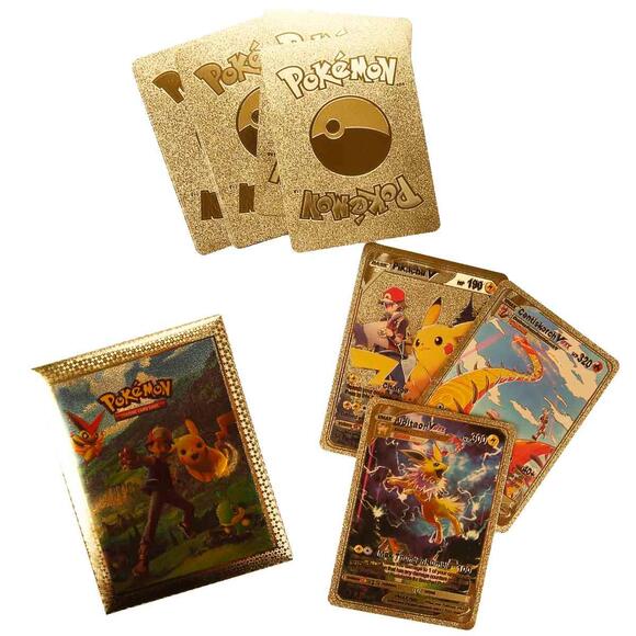 Pokemon Gold Starter Set Oyun Kartı 10 ’Lu Paket