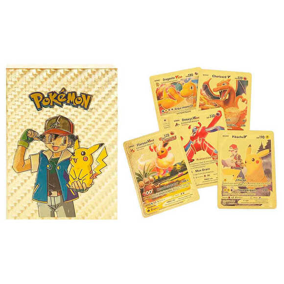 Pokemon Gold Starter Set Oyun Kartı 55 ’Li Paket 4037