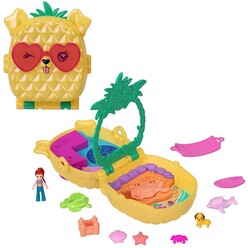 Polly Pocket - Ananas Köpekçik Plajı Mini Oyun Seti JFV00 - Thumbnail