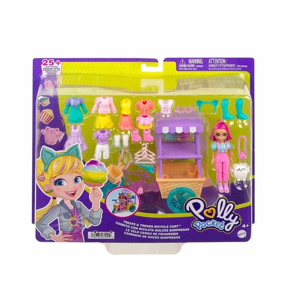 Polly Pocket Bisiklet Dolusu Moda Oyun Seti HHX76