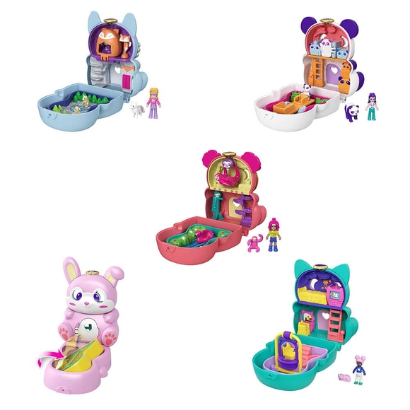 Polly Pocket Çift Taraflı Eğlence Micro Oyun Setleri GTM56