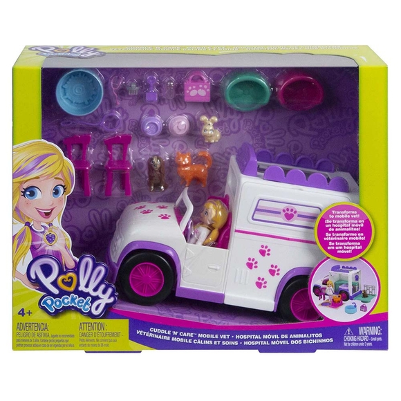 Polly Pocket Mobil Veteriner Kliniği Arabası GFR04