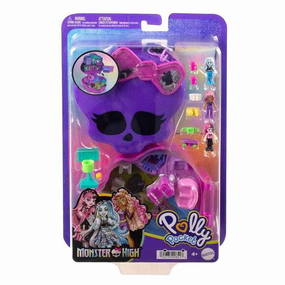 Polly Pocket - Monster High Temalı Kompakt Oyun Seti HVV58