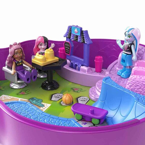 Polly Pocket - Monster High Temalı Kompakt Oyun Seti HVV58