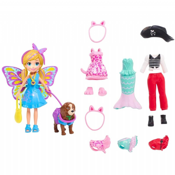 Polly Pocket Ve Hayvan Dostu Kostüm Giyiyor Oyun Seti Gdm15