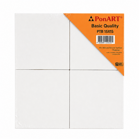 Ponart Basic Tuval 15x15cm 4’lü PTB-1515
