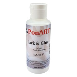 Ponart - Ponart PYM100 Lack&Glue Su Bazlı Yapıştırıcı Vernik