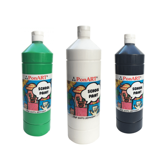 Ponart School Paint 1000 ml (Karışık bir renk)