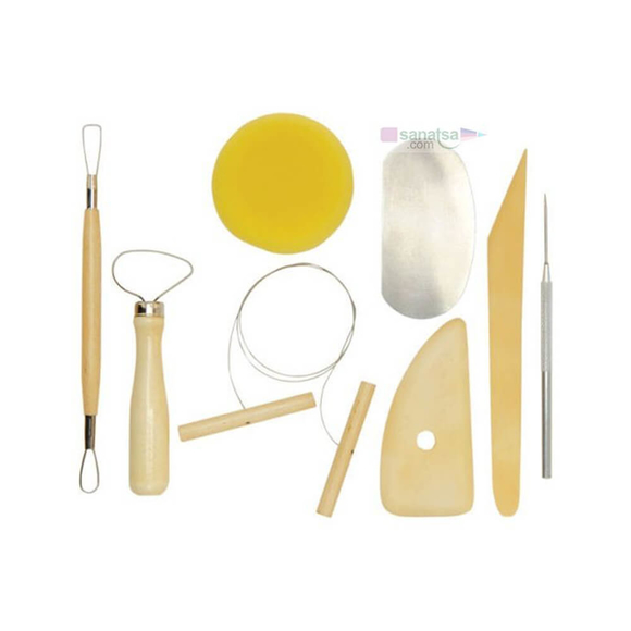 Ponart Seramik Şekillendirme Kiti 8’li - Pottery Tool Kit A15201