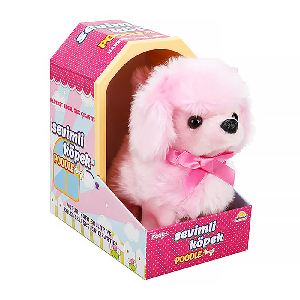 Poodle Sevimli Kopek Hareketli Ve Sesli Pembe S00047171 Nezih